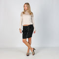 Black Y2K Killah Woven Midi Skirt (M)