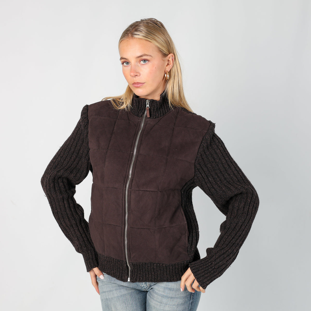 Brown Y2K Skelton Light jacket (S)