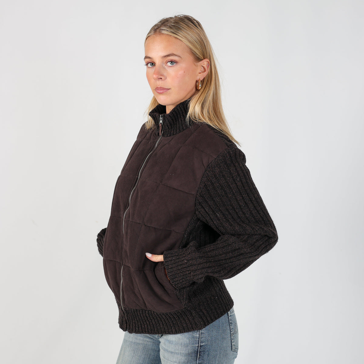 Brown Y2K Skelton Light jacket (S)