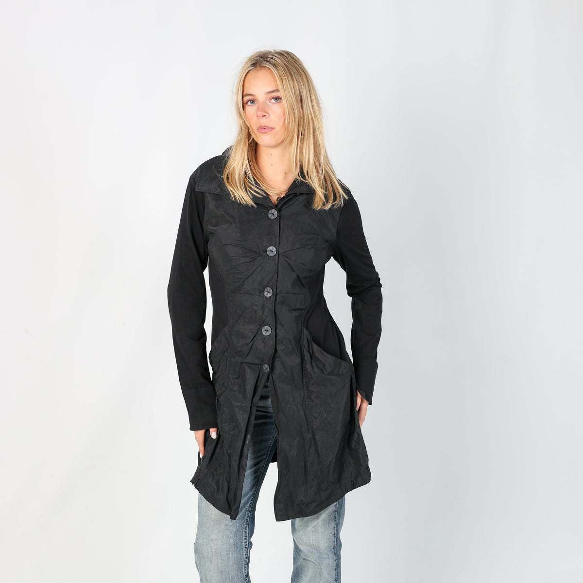 Black Y2K Fox's Light jacket (S)