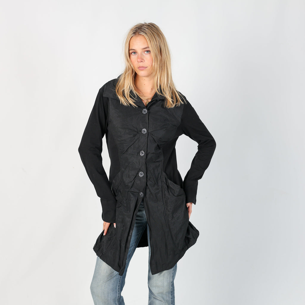 Black Y2K Fox's Light jacket (S)