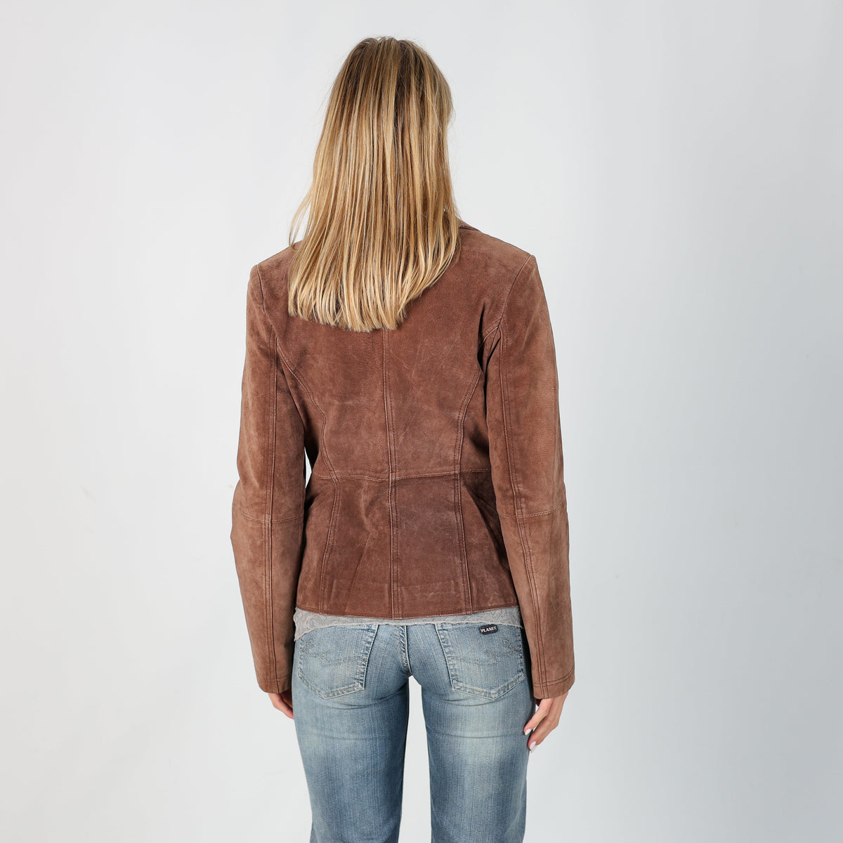 Brown Y2K Different Suede Jacket (S)