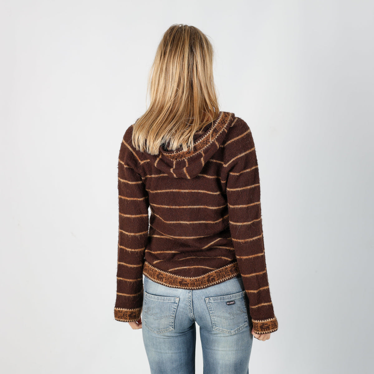 Brown Y2K Knitted Jumper (S)