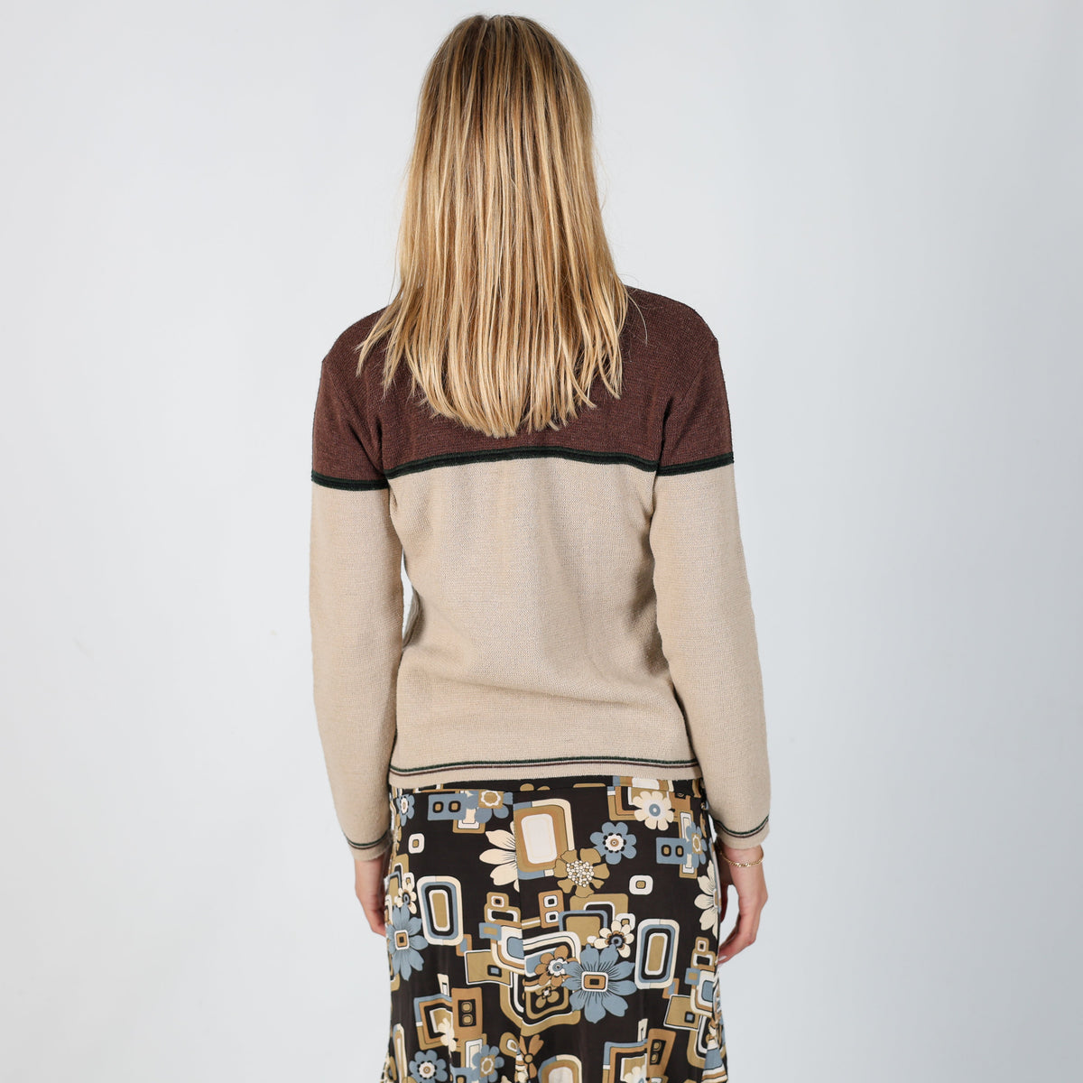 Brown Y2K Onyx Knitted Jumper (S)