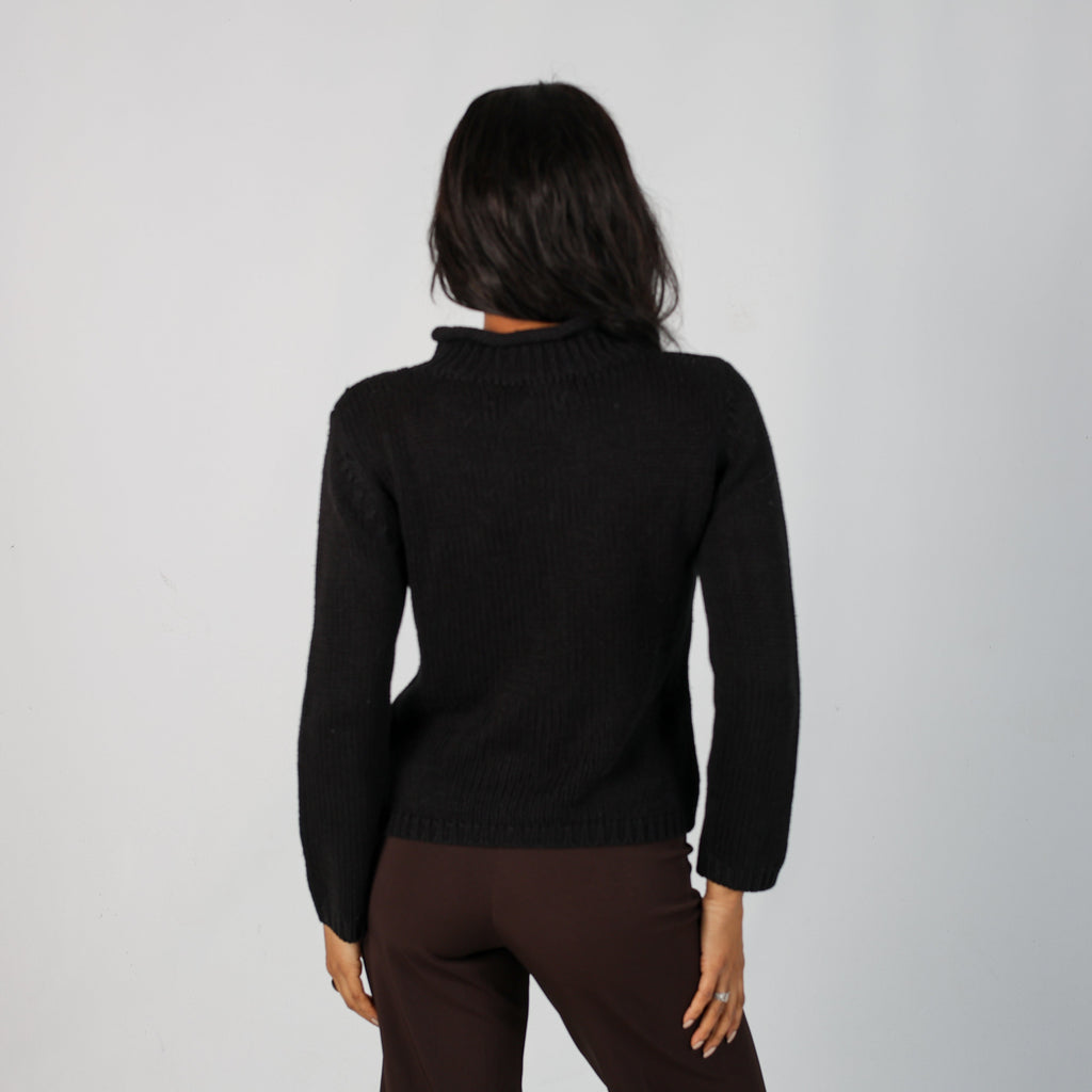 Black Y2K Prada Knitted Jumper (S)