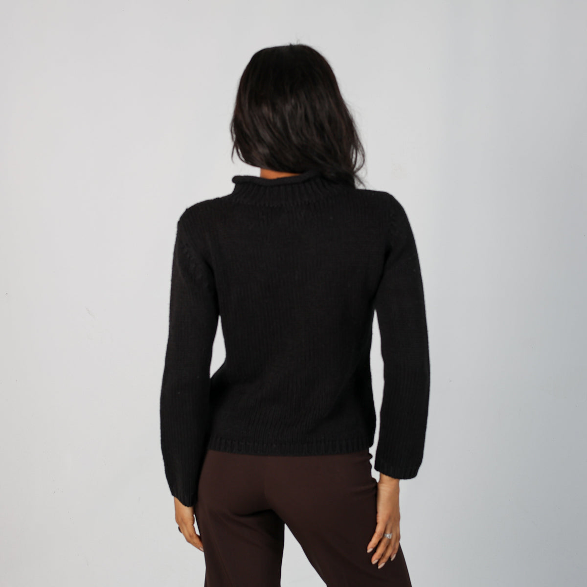 Black Y2K Prada Knitted Jumper (S)