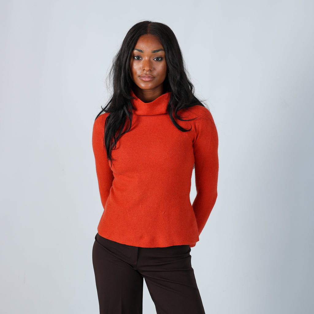 Orange Y2K Knitted Jumper (S)