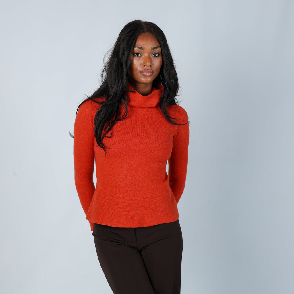 Orange Y2K Knitted Jumper (S)