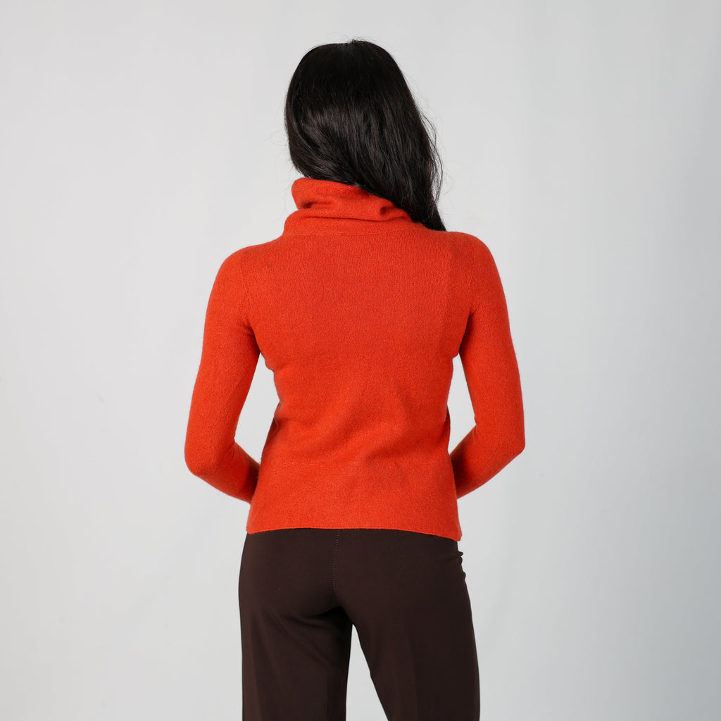 Orange Y2K Knitted Jumper (S)