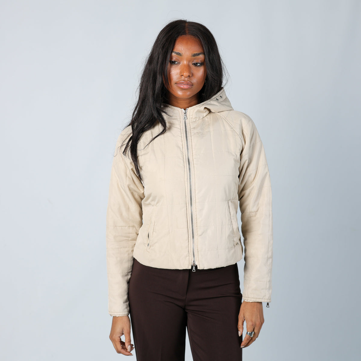 Cream Y2K Water Drop Light jacket (S)