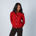 Red Y2K Max Mara Knitted Jumper (M)