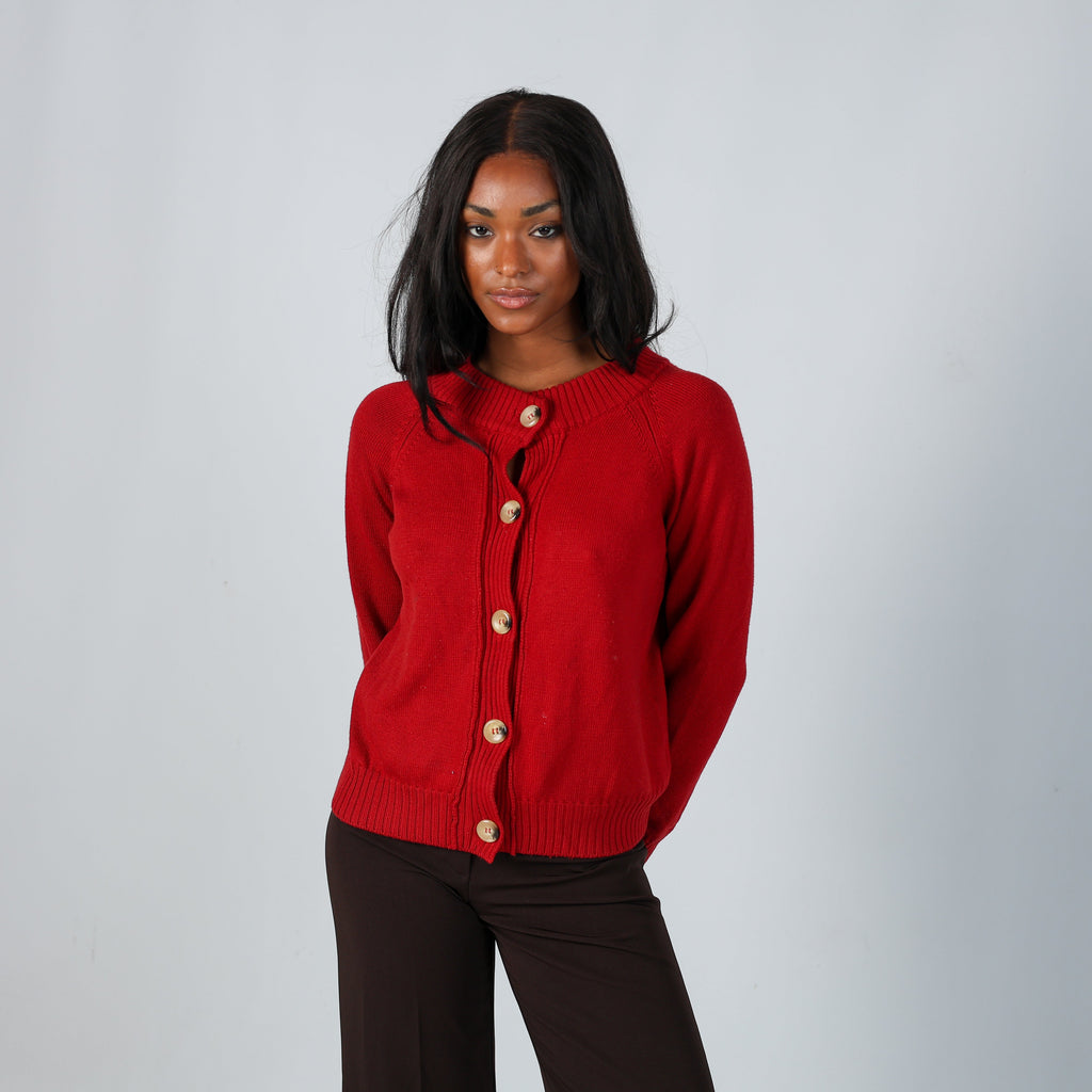 Red Y2K Max Mara Knitted Jumper (M)