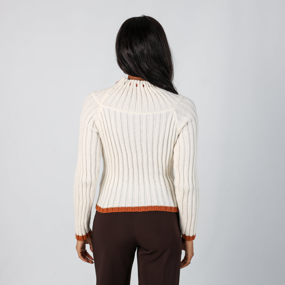 Cream Y2K Knitted Jumper (S)