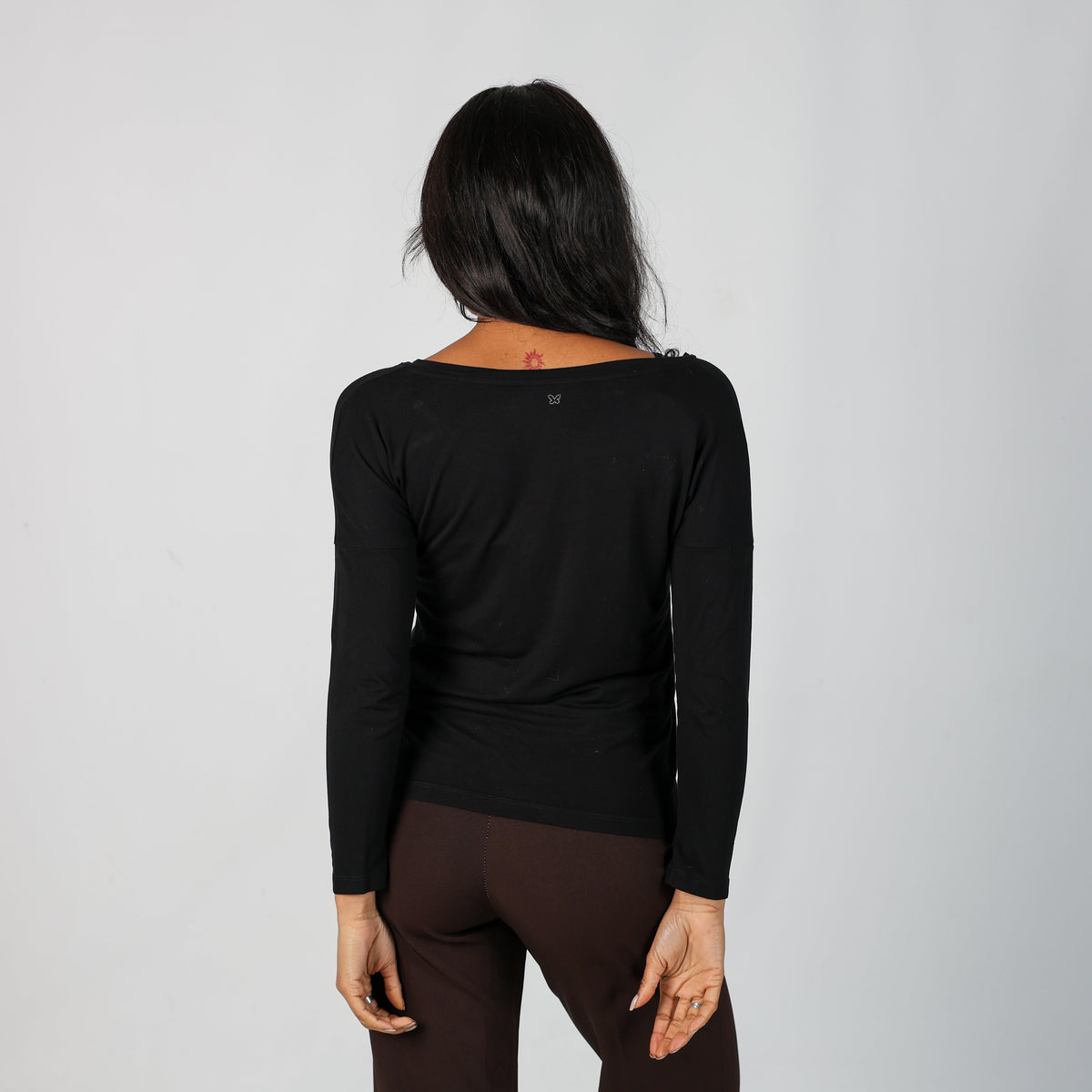 Black Y2K Max Mara Long Sleeve Top (S)