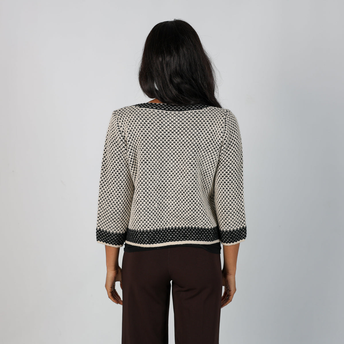 Cream Y2K Sarah Allison's Knitted Jumper (S)