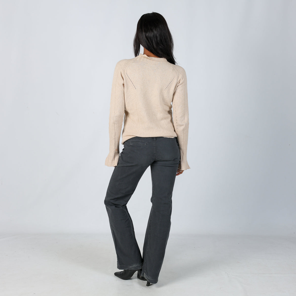 Charcoal Grey Y2K Lollipop Woven Trousers (M)