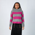 Grey Y2K Knitted Jumper (M)