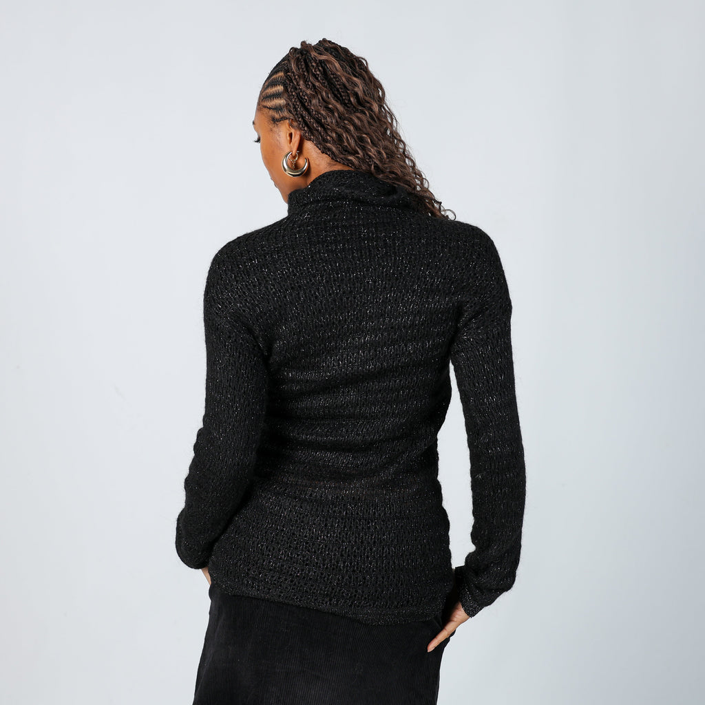 Black Y2K Max&Co. Knitted Jumper (S)
