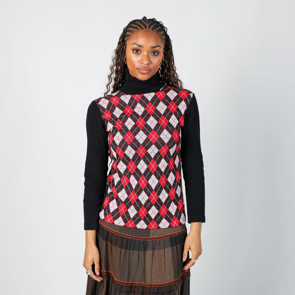 Black Y2K Knitted Jumper (S)