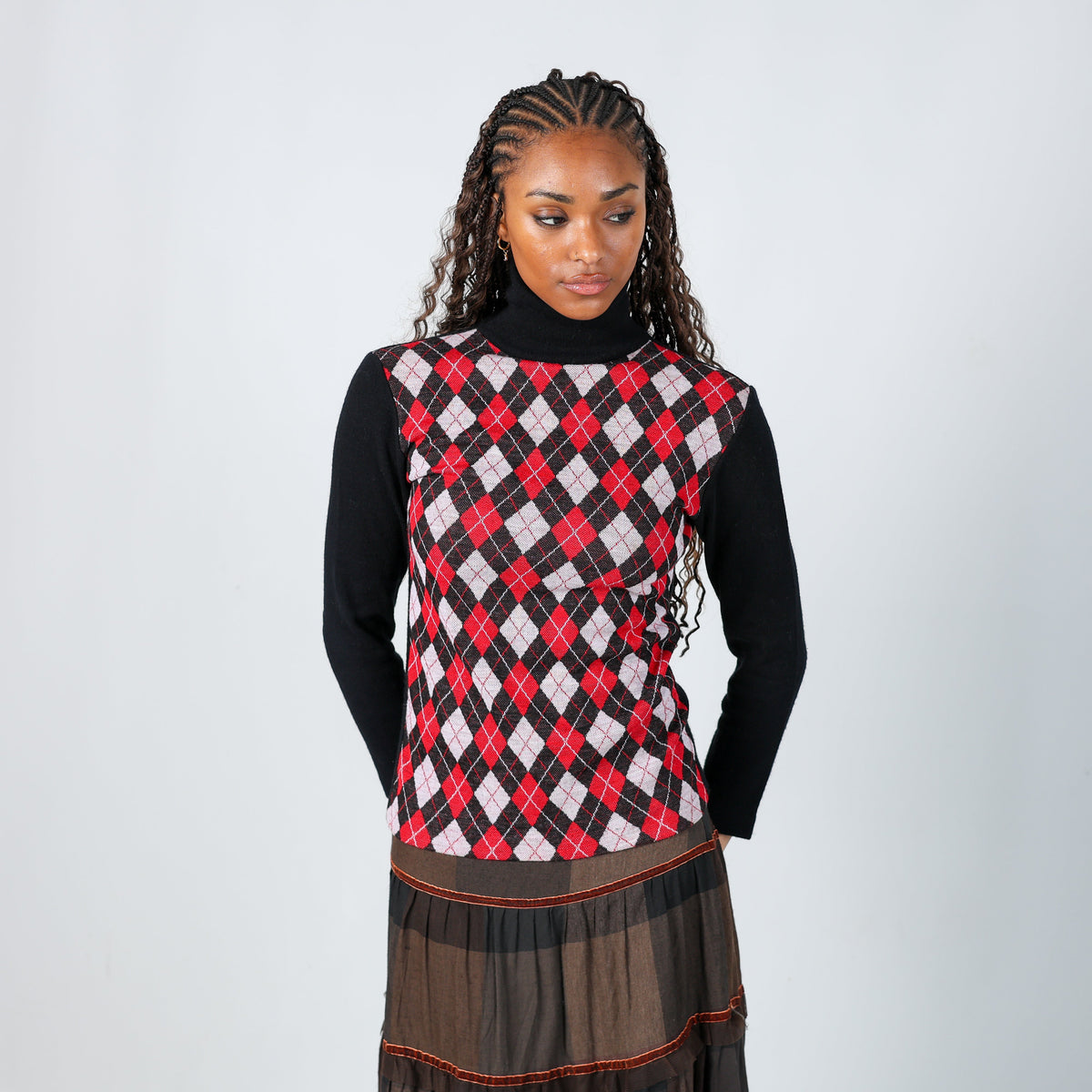 Black Y2K Knitted Jumper (S)