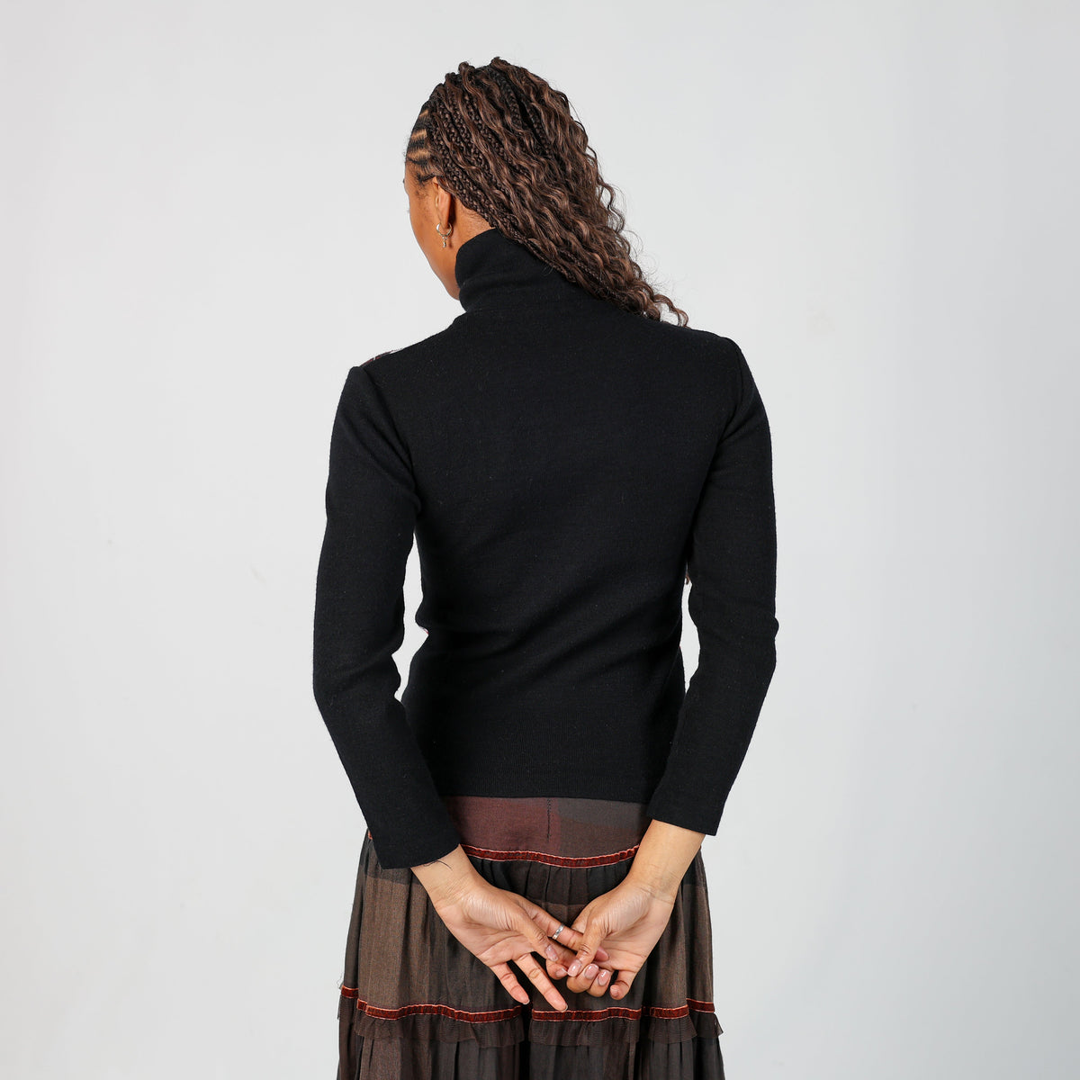 Black Y2K Knitted Jumper (S)