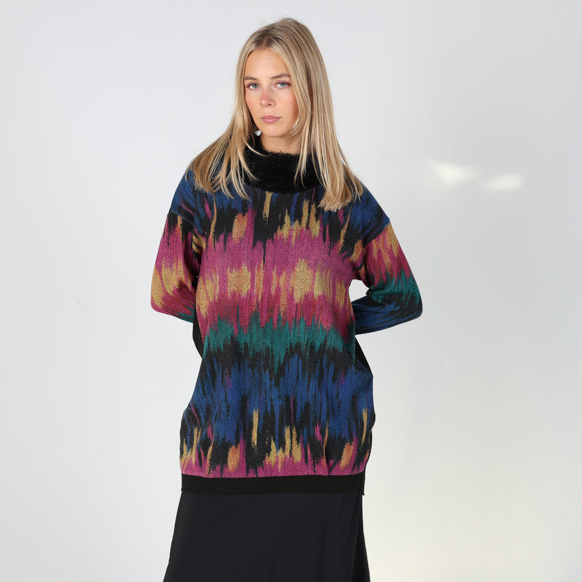 Black Y2K Elka Landri Long Sleeve Top (L)