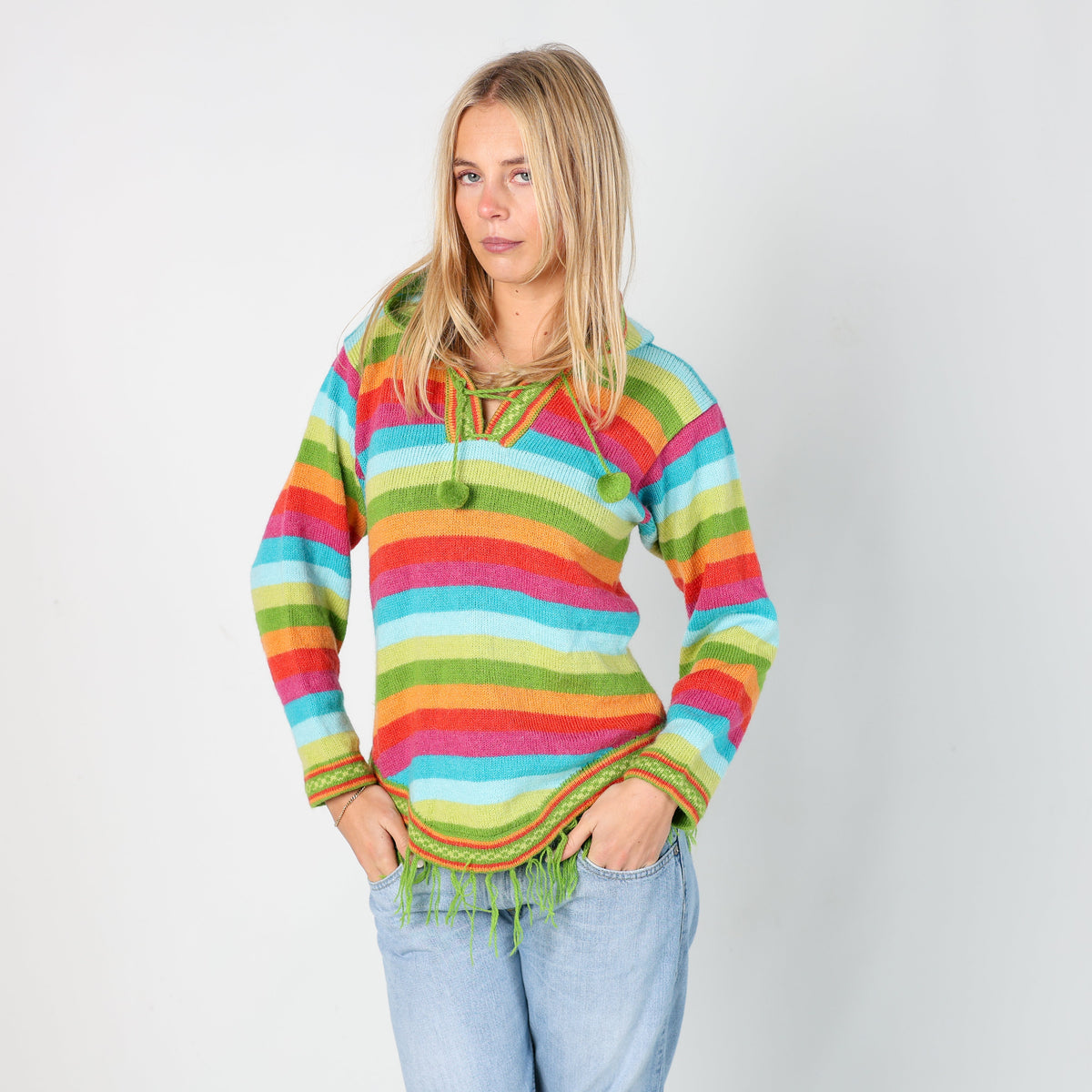 Multicoloured Y2K Dorado Knitted Jumper (S)