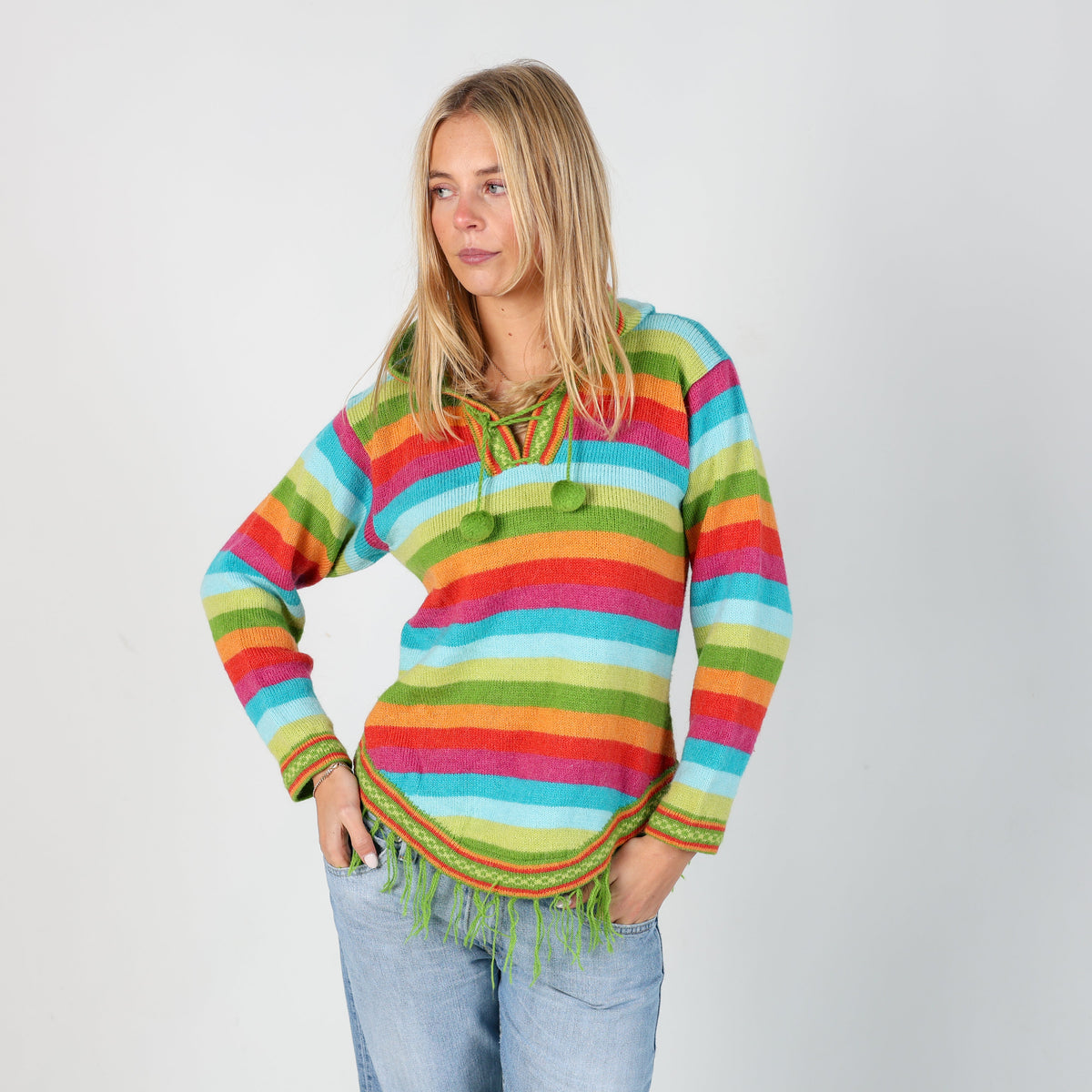 Multicoloured Y2K Dorado Knitted Jumper (S)