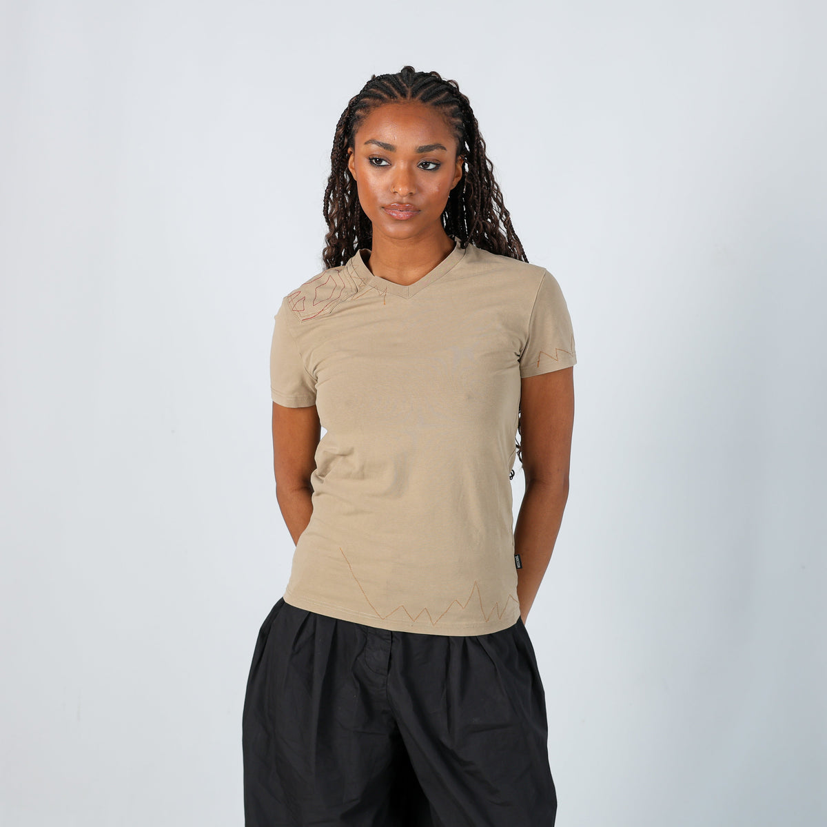 Beige Y2K Moschino T-shirt (S)