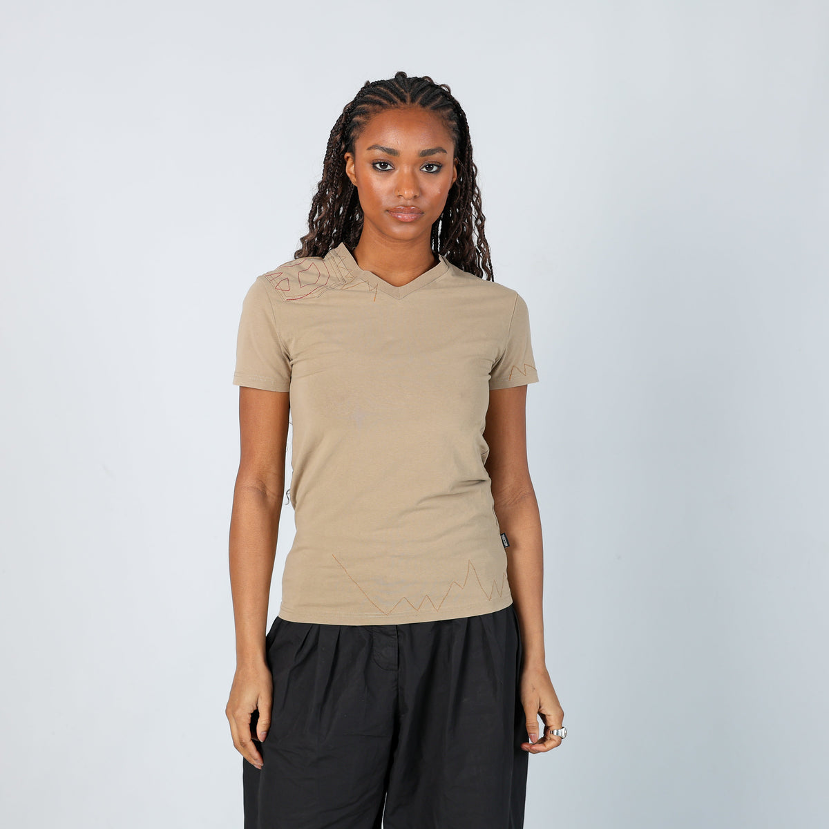 Beige Y2K Moschino T-shirt (S)