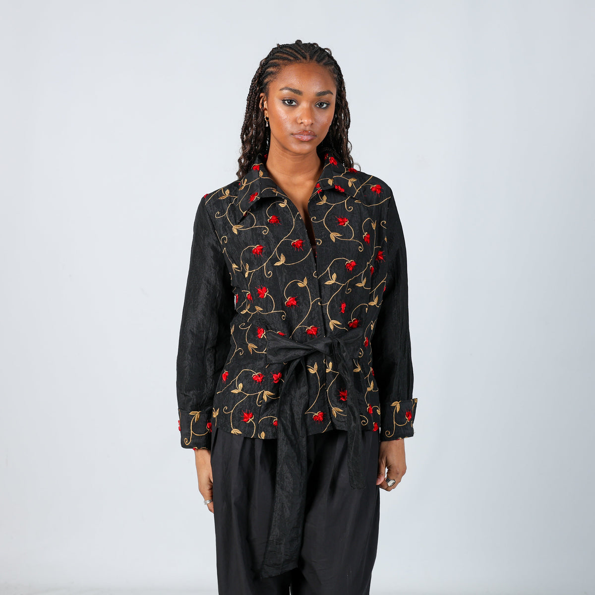 Black 90s Nara Camicie Blouse (M)