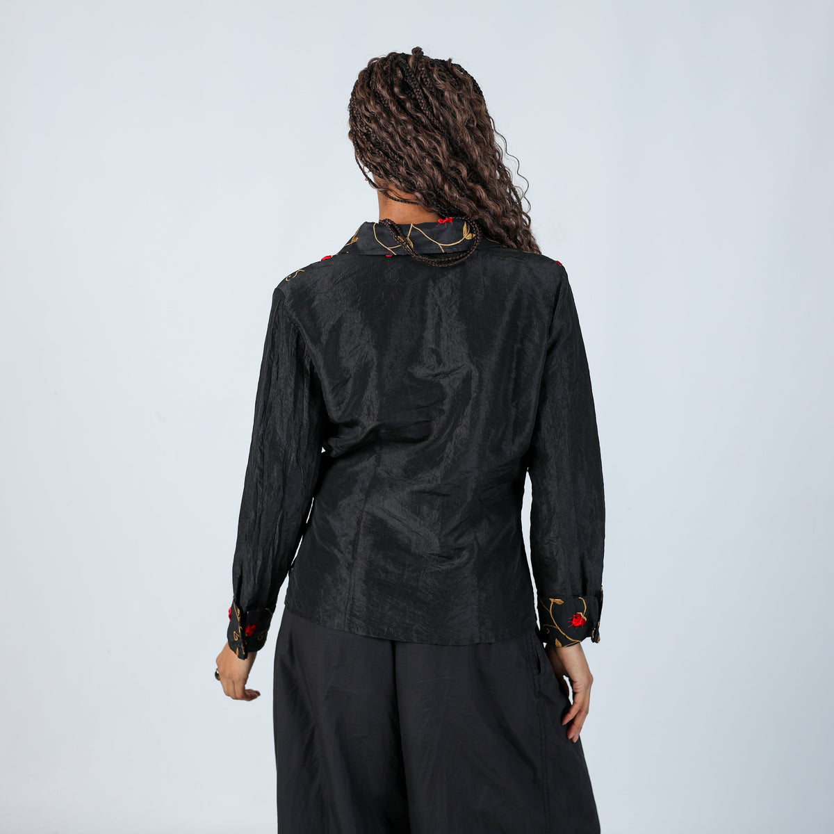 Black 90s Nara Camicie Blouse (M)