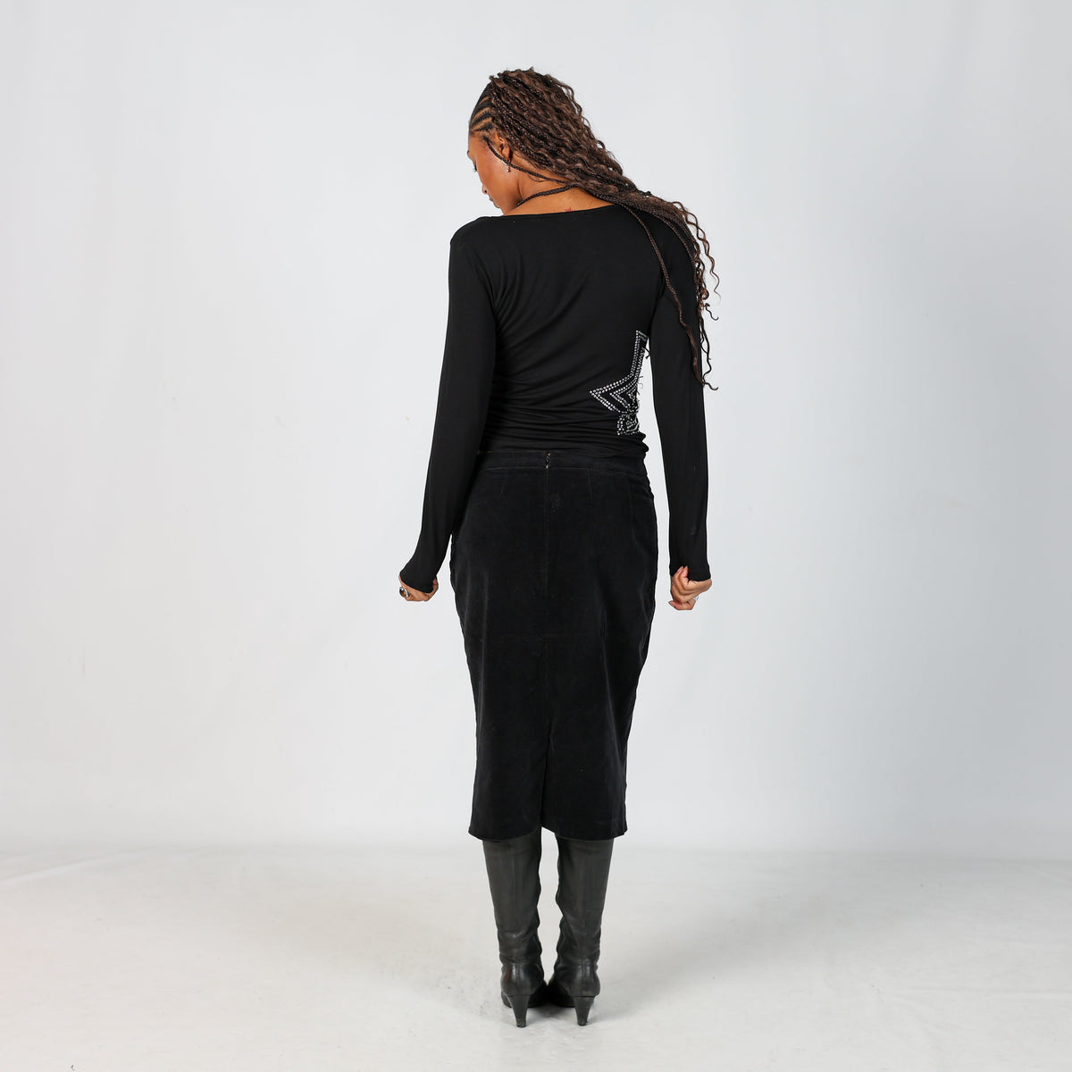 Black 90s Dolce & Gabbana Formal Skirt (M)