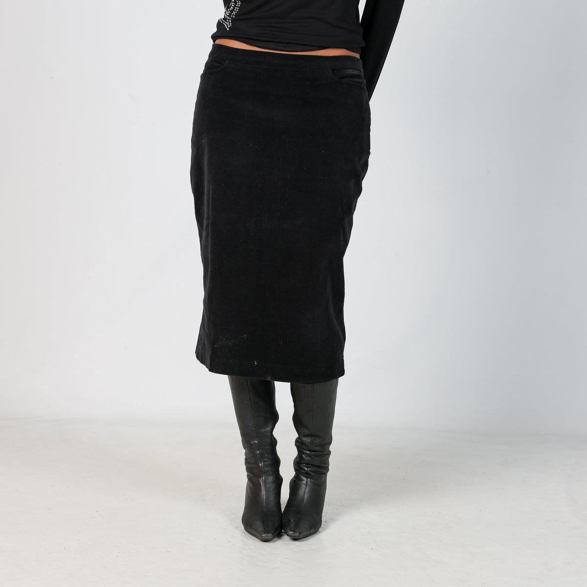 Black 90s Dolce & Gabbana Formal Skirt (M)