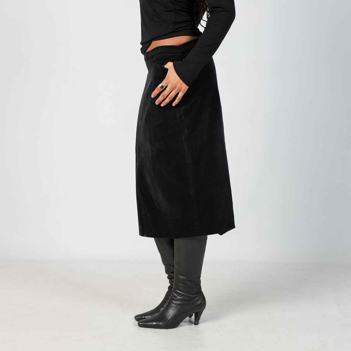 Black 90s Dolce & Gabbana Formal Skirt (M)