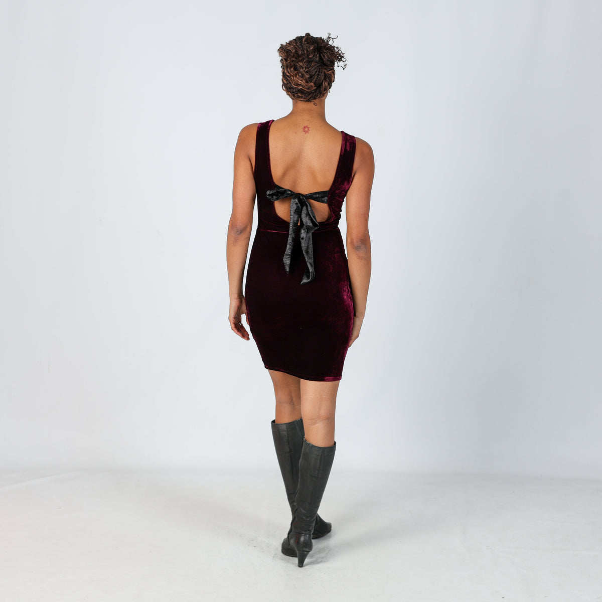Burgundy Red Y2K Tally Weijl Formal Dress (S)