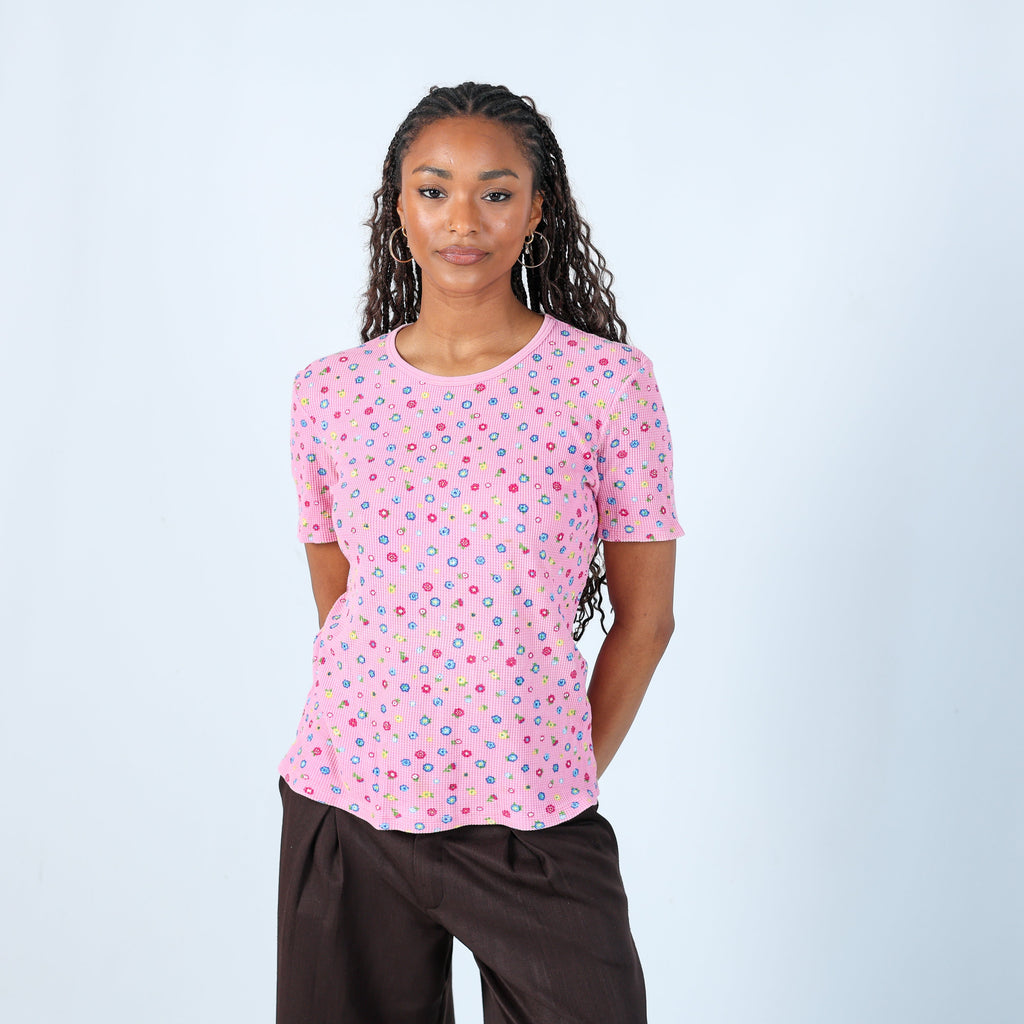 Baby Pink Y2K United Colors of Benetton Baby Tee (M)