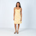 Yellow Y2K Woven Mini Dress (S)