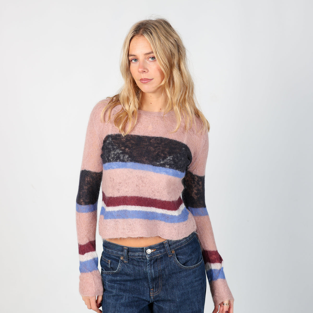 Baby Pink Y2K Max&Co. Knitted Jumper (S)