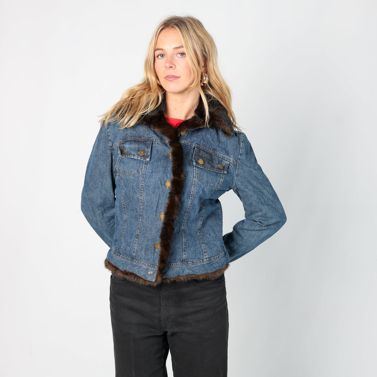 Blue Y2K Denim Jacket (S)