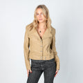 Tan 90s Sisley Leather Jacket (S)