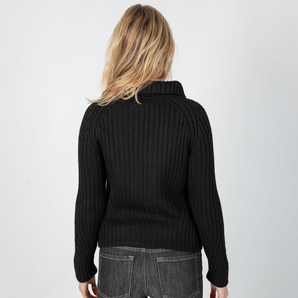Black Y2K Knitted Jumper (S)