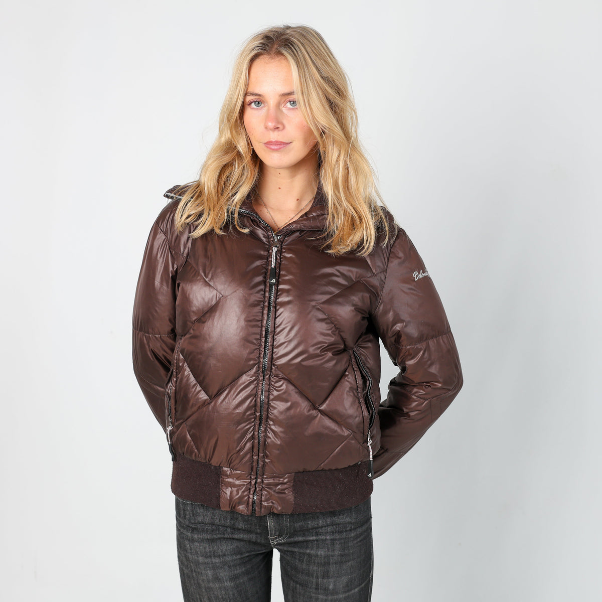 Brown Y2K Dolomite 1897 Puffer Jacket (S)