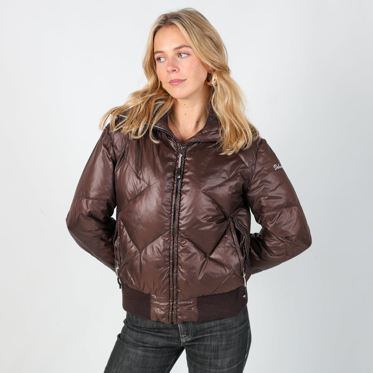 Brown Y2K Dolomite 1897 Puffer Jacket (S)