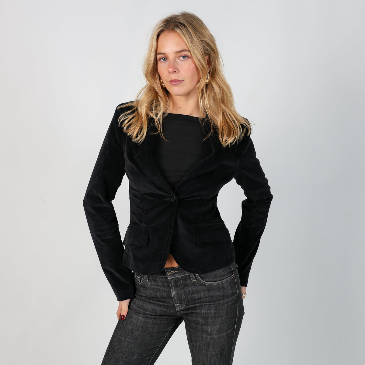 Black Y2K Imperial Blazer (XS)