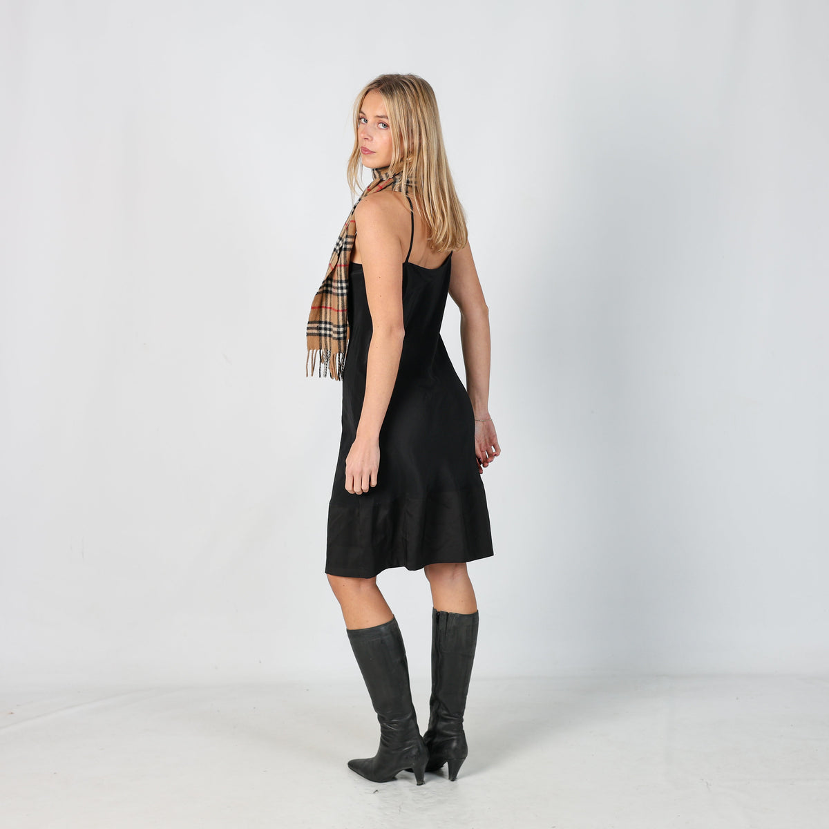 Black Y2K Diesel Slip Dress (S)