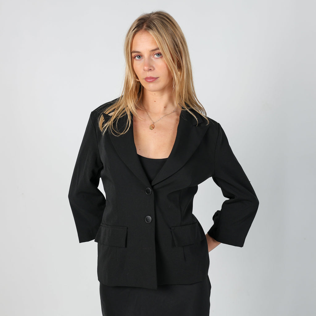 Black Y2K Denny Rose Blazer (S)