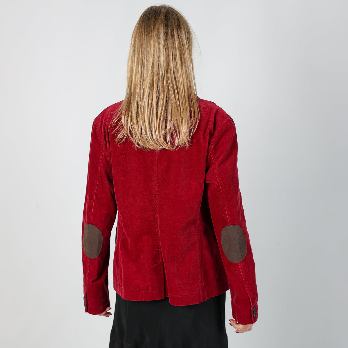 Red Y2K Laura di Sarpi Cord Jacket (M)