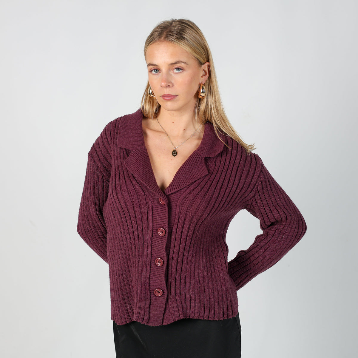 Purple Y2K PHARD Cardigan (M)