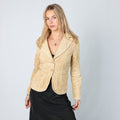 Tan Y2K Pimkie Cord Jacket (S)